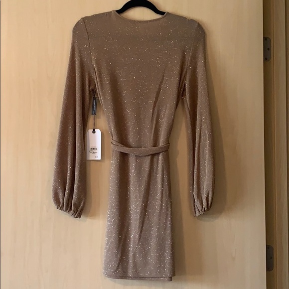 Leith Women’s Metallic Gold Dress XS - Picture 10 of 10